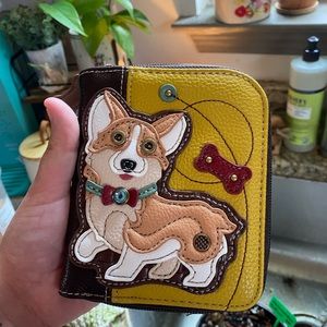 CHALA corgi wristlet wallet {NWT}